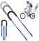 PORFOYO Fahrradstange für Kinderfahrrad, Schiebestange Kinderfahrrad, Schubstange Fahrrad Kinder, Tandemstange für Kinderfahrrad, Universal Push Bar für Bergauf-Fahrten und Lange Strecken(Blau)