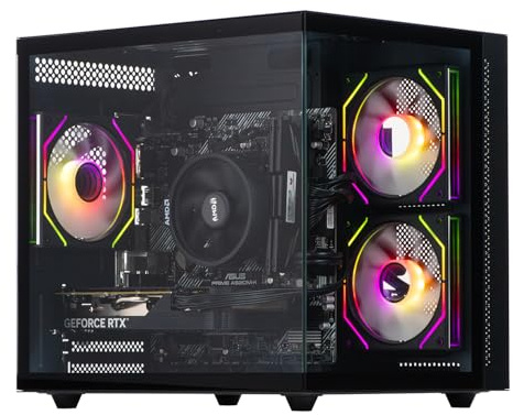 Veno Scorp Gaming PC AMD Ryzen 5 5500 Processor Nvidia RTX 3050 6GB Graphics Card - 16GB 3200MHz Ram - 512GB NVMe SSD - 550W PSU - Windows 11 - WiFi - Mini Nemesis 3 Black