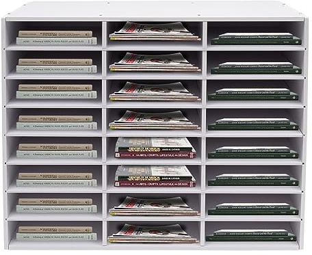 24 fack brevlåda brevlåda litteratur organisatörer klassrum brevlåda med justerbara hyllor bänkskiva litteratur sorterare skrivbord dokument post litteratur klassrum organiserare