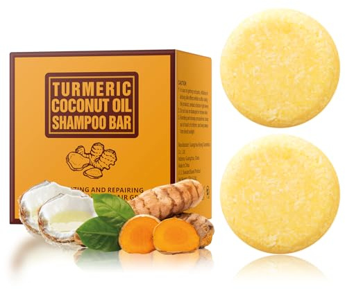 YAFUSIPE Ginger Hair Regrowth Shampoo Bar Turmeric Soap for Growth Natural Ginger Solid Bars for Thinning Strengthen Curly Oily Hair Anti Hair Loss Travel Deep Cleansing Women Men 4.23OZ/120g
