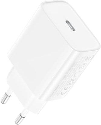 20W USB 3.1 Typ C Ladegerät Adapter passend für Samsung Galaxy A17 A07 A56 A36 A26 A16 A06 A55 A35 A15 A05 A54 A14 S25 S24 S23 S22 Ultra 5G FE Fold ZFlip USB-C Haus Steckdose Strom Stecker L77 WEIß