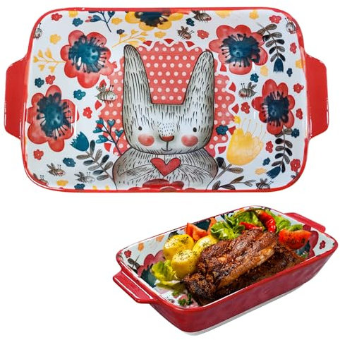 Auflaufform Klein Aus Keramik, Auflaufform Klein 1 Person, Auflaufform Keramik Rechteckig, Ideal Fur Souffle Creme Brulee Lasagne Tiramisu Pudding, Mikrowellenfest