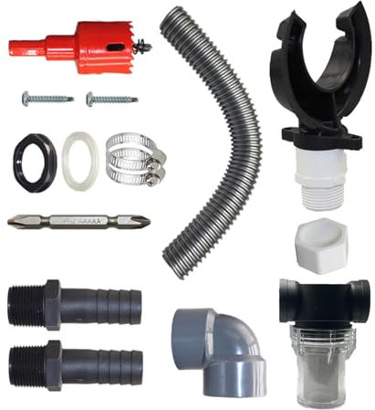 Regenwassersammelsystem Regentonnenverbinder Set Regentonne Abzweig-Set Regentonne Regentonne Regentonnensystem Effektives Regenauffangsystem zur Regenwassersammlung Regenrinnen