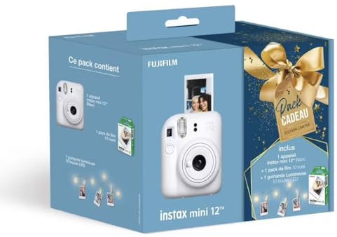 FUJIFILM Instax Mini 12 Blanc Pack Cadeau édition limitée