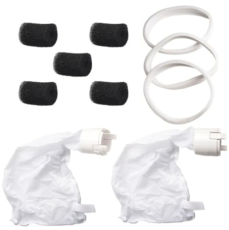 MoSundi Polaris Kit de pièces de nettoyage de piscine, sacs tout usage K13 K16, C10 et brosse à récurer pour tuyau de balayage, compatible avec les modèles Polaris 180 280 360 380 480 3900 Sport