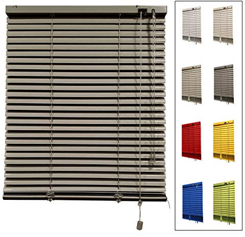 DECORESTOR Persianas Venecianas de Aluminio A TU Medida. Anchos de 36 a 240 cm - Gris Oscuro. Venecianas Aluminio - Cortinas Venecianas