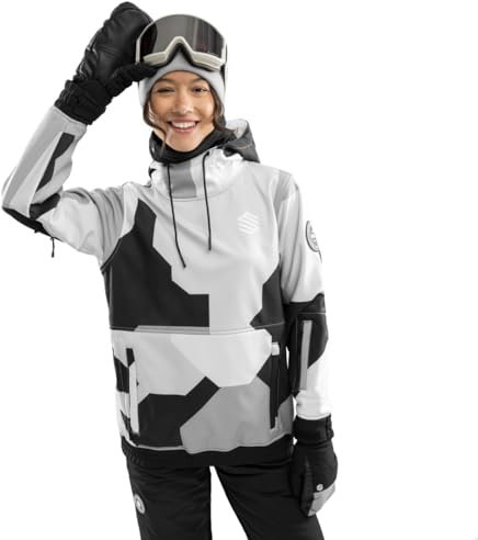 SIROKO - Snowboardjacke für Damen W1-W Tibet - XXL - Grau/Schwarz
