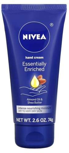 Essentially Enriched Hand Cream, Almond Oil & Shea Butter, 2.6 oz (74 g), Nivea