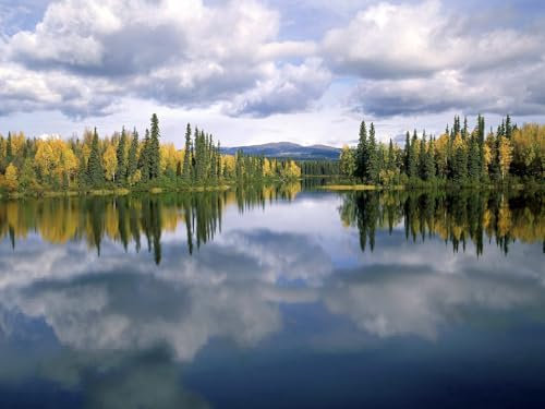1500 piece Jigsaw puzzles for adults jigsaw puzzles for adults -Dragon,lake,yukon,canada 87x57cm