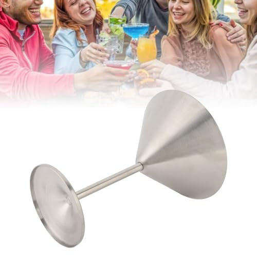 TARSHYRY Copa de Cóctel de Acero Inoxidable, Inquebrantable, Copa de Vino Aislada de Doble Pared, Lavavajillas Seguras, Taza de Metal Reutilizable para Actividades Al Aire Libre, Camping,
