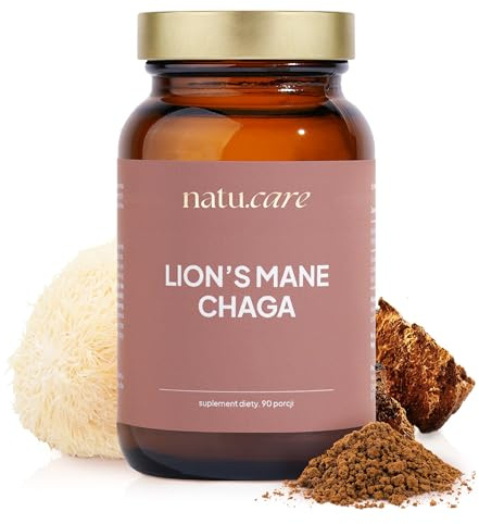 Lion's Mane & Chaga - Extrait en poudre, 100% naturel, sans sucre et conservateurs, soutient les fonctions cérébrales, adaptogènes, adapté aux végétaliens et végétariens, dose élevée de 1500 mg