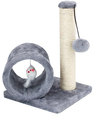 Post Di Graffi Con Gatto Alto - Colonna Di Graffio Del Gattino Interno | Gatto Graffio Post | Aumento Delle Creste Di Gatti Interattive Per Movimento, Tensione Di Stress, Arrampicata, Fossato -