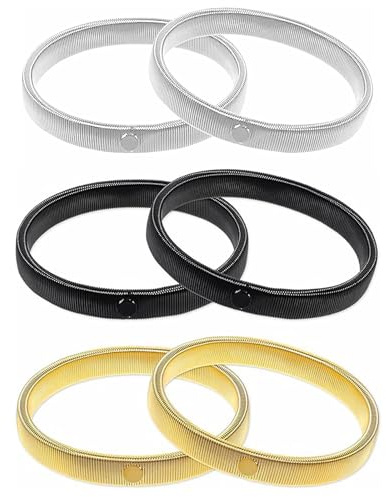 TNSOYCA 3 Pairs Shirt Sleeve Holders,Anti-slip Metal Shirt Sleeve Holders,Stretchy Garter Elastic Armbands,Suit Accessories for Men & Women,Comfortable Wear