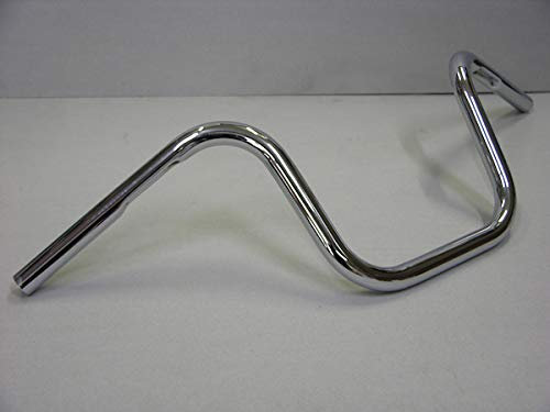 GZM Manubrio Apehanger Basso 1'' (25MM) Cromato Universale x Moto Harley Custom Bobber Chopper