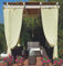 Megashopitalia Sonnensegel für Pavillon, Pergola Veranda, wasserdicht, schmutzabweisend, harzbeschichtet, wasserabweisend, 140 x 270 cm (Creme)