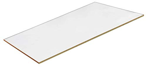 Kaminscheibe Ofenglas 26,5 x 16,5cm | 800°C Hitzebeständige Glaskeramik | Feuerfestes Glas Kaminglas auf Maß | Hitzeschutzglas Kamin