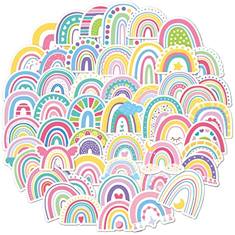 Pegatinas, HENGBIRD Pegatinas de xxx, 50 piezas de pegatinas decorativas de xxx de dibujos animados, calcomanías de vinilo impermeables para portátil, motocicleta, niños y adolescentes (D)