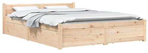 vidaXL Estructura de Cama con cajones 150x200 cm