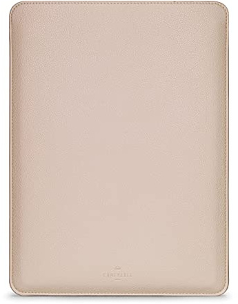 Comfyable Laptop Sleeve 13 Inch Precisely Compatible with MacBook Air M5 2026 & MacBook Pro/Neo A18, Faux Leather Cover Case, Sand