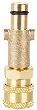 SagaSave Brass Pressure Washer Gun Adapter, 1/4'' Quick Connect Fitting, High Pressure Washer Gun Convert for Foam Cannon