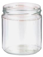 Tarros de vidrio multiusos de 400 ml, 12 unidades, tarros de vidrio transparentes herméticos para encurtidos, mermeladas, miel.