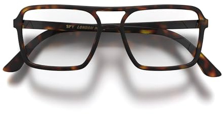 LONDON MOLE® Spy gafas de lectura | Cool lectores de piloto en forma de cuadrado | Unisex para hombres y mujeres | Bisagras de primavera
