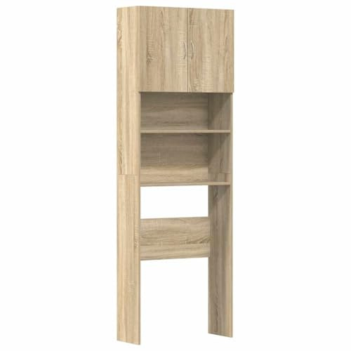 vidaXL Tvättmaskinsskåp sonoma-ek 64x24x190 cm konstruerat trä