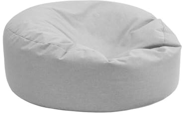 Home Deluxe Pouf d'extérieur XXL - Gris clair - Résistant aux intempéries - Taille XXL