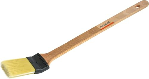 Nespoli - Pennello Pittura Radiatori e Pareti LaserTouch ZeroLoss XL 65mm,Pennelli per Dipingere, per Smalti e Fissativo per Muri Interni, Manico Ergonomico, Pennelli Pittura Fai da Te No Perdita Peli