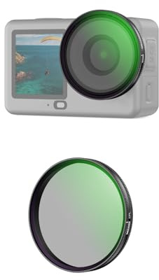 NEEWER Filtre CPL Compatible Uniquement avec DJI Osmo Action 6, Filtre Polarisant Circulaire HD Multicouches à Clipser, Accessoire de Photographie pour Caméra d'action, FL-B42