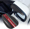 TOMALL 2 pezzi Specchietto retrovisore Visiera antipioggia Protezione antifumo Copertura universale per sopracciglia a specchio in fibra di carbonio per accessori auto (Nero)
