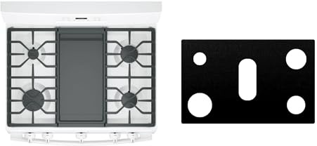 Custom Fit Reusable Burner Liner for General Electric GE Gas Range Stove Protect Your Stovetop with this Splatter Guard Cover - JGB735SPSS