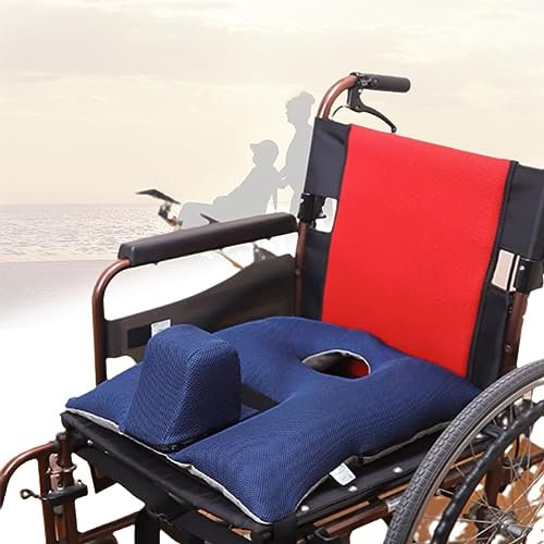 Anti-Rutsch- und Anti-Seitenschiebe-Rollstuhl-Sitzkissen – Komfort-Rollstuhlkissen & Polster für ältere Menschen mit Behinderung, Anti-Dekubitus-Sitzpolster