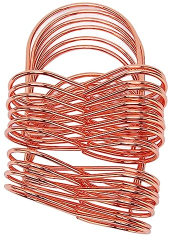 SUNFECILI 20 Piezas Portatarjetas de Lugar, Bonito e Innovador Soporte de Número de Mesa de Metal para Boda, Fiesta, Cena, Mesa, Oficina, Oro Rosa