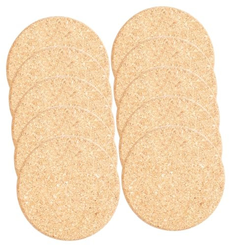 Toddmomy 10pezzi Sottobicchieri Sughero Rotonper Vasi da Fiori Tappetini Assorbenti per Piante Design Personalizzabile per Casa e Giardino