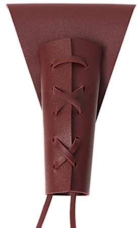 Guyakysk Dagger Holster Sheath Adjustable, PU Leather Medieval Style Wand Holster, Sword Belt Holder, Renaissance Belt Accessories for Women Men Halloween Viking Knight Cosplay (Brown)