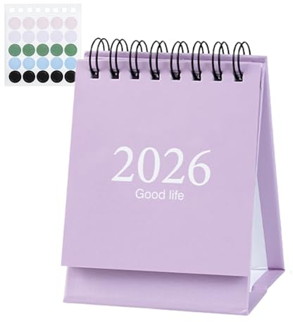 Calendrier de bureau debout – Agenda scolaire janvier 2026 à juillet 2027 | Calendrier pliable debout pour l'organisation quotidienne | Planificateur de bureau pour la maison, le bureau, le lieu de