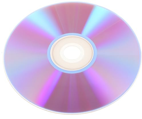 BUGUUYO Discos DVD-r Vírgenes de Alta Capacidad, CD de Audio Grabable para Grabación Rápida, Soporte Multiformato para Música y Datos, Uso Portátil, Color Transparente, Paquete de 1