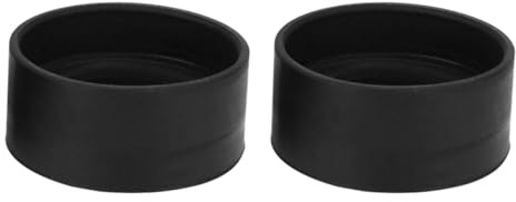 PACKOVE 2 Pezzi Paraocchi per Microscopio in Gomma Nera, Accessori Oculari Protettivi per Microscopi e Telescopi, Comfort Occhi per Uso Professionale e Laboratoriale