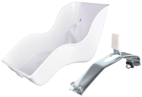 Siège de poupée à vélo pour Enfants, Chaise de poupée avec Ceinture, Plastique PP Blanc, pour Poupées 31x15.5cm