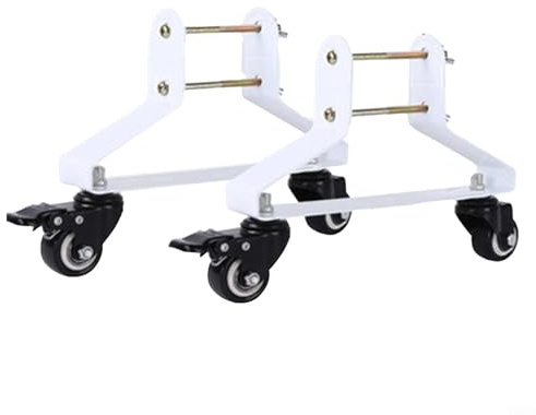 Support de chauffage électrique avec roues verrouillables, base en acier robuste pour radiateurs portables, support de chariot roulant à 360° pour la maison et le bureau, charge de 20 kg (C)