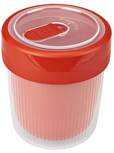 Rotho Memory B3 Thermotasse 0,5l mit Deckel und Ventil, Kunststoff (PP) BPA-frei, transparent, 0,5l (13,4 x 10,6 x 12,5 cm)