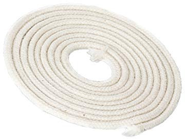 NKlaus 1m Docht mit Glasfasereinlage Glasfaferdocht rund Ø 1mm für Schmelzlicht Spirituslampe Öllampe für gereinigtes Lampenöl Paraffinöl Dauerdocht Gartenfackel Petroleumlampe 1269