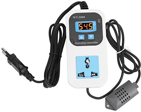 Regolatore di umidità WT2000 Umidostato Fungo Serra Presa Interruttore Presa Umidificatore Deumidificatore 110-220V (Spina UE)