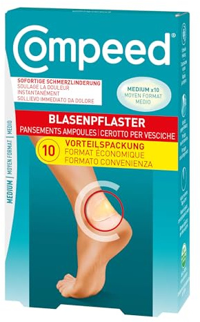 Compeed Blasenpflaster - Medium, 10 Stück - Vorteilspackung