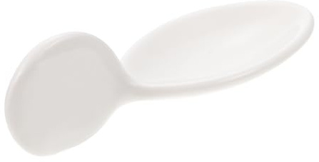 ERINGOGO Cuchara de Cerámica de Color Claro para Caviar y Aperitivos, Accesorio de Cocina Adecuado para Vajilla y Catering en Casa
