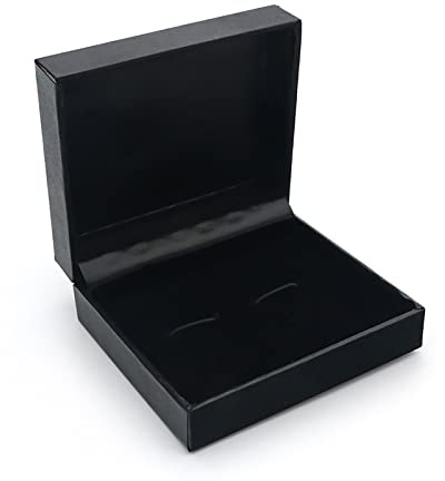 TLMDXTEU Manschettenknopfbox Manschettenknöpfe-Box, Schmuck-Verpackungsbox, Geschenkbox, Präsentationsbox Schmuckaufbewahrungsbox