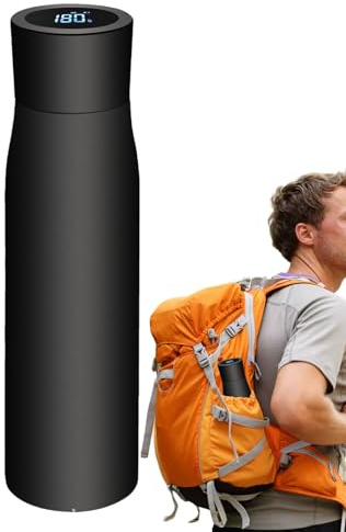 Smart Water Bottle with Reminder to Drink Water | Color Changing LED Reminder Thermal Cup,Non-Slip Bottom, Wide Mouth, Vacuum Insulated Bottle,for Outdoor Fitness Gym