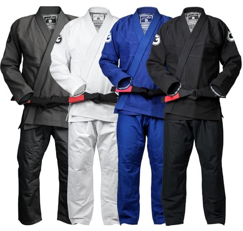Gold BJJ Foundation Gi - Pearl Weave Jiu Jitsu Gi for Men and Women - IBJJF Competition Legal BJJ Gi (Black, A2)