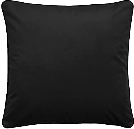 Laurence Llewelyn-Bowen - Montrose - Velvet Cushion Cover - 43 x 43cm in Black, MTEBK4371PL